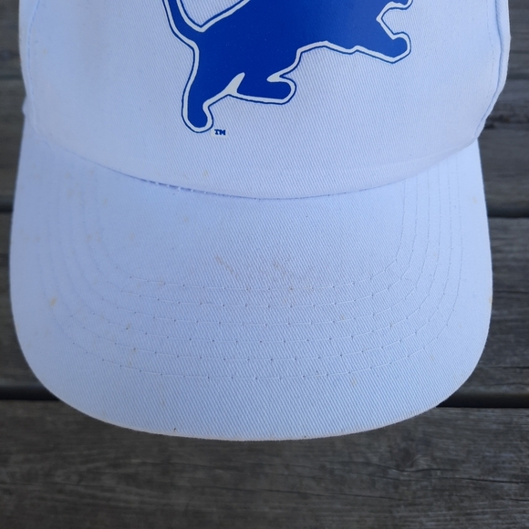 Vintage 90s Detroit Lions Kmart Promo Stadium Game Day White Trucker Hat *FLAWS* - Picture 5 of 16